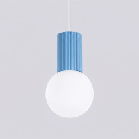 Sollux SL.2402 Pendelleuchte HALO 1 hellblau 5