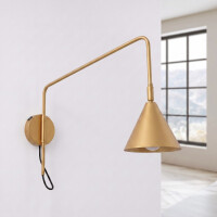 Sollux SL.2493 Wandleuchte NOX 1 gold mit Schalter 3