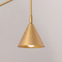 Sollux SL.2493 Wandleuchte NOX 1 gold mit Schalter 4