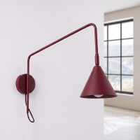 Sollux SL.2498 Wandleuchte NOX 1 burgund mit Schalter 3