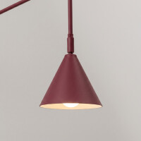 Sollux SL.2498 Wandleuchte NOX 1 burgund mit Schalter 4