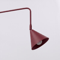 Sollux SL.2498 Wandleuchte NOX 1 burgund mit Schalter 5