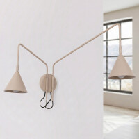 Sollux SL.2512 Wandleuchte NOX 2 taupe mit Schalter 3