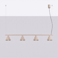 Sollux SL.2557 Kronleuchter NOX 4L taupe 3