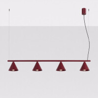 Sollux SL.2558 Kronleuchter NOX 4L burgund 3