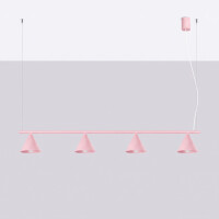 Sollux SL.2560 Kronleuchter NOX 4L rosa 3