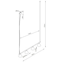 Sollux SL.2560 Kronleuchter NOX 4L rosa 7