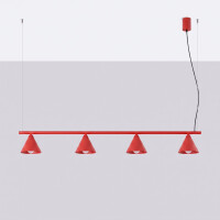 Sollux SL.2563 Kronleuchter NOX 4L rot 3