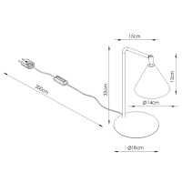 Sollux SL.2577 Schreibtischleuchte NOX gelb 7