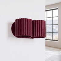 Sollux SL.2604 Wandleuchte AURA 2 burgund G9 3