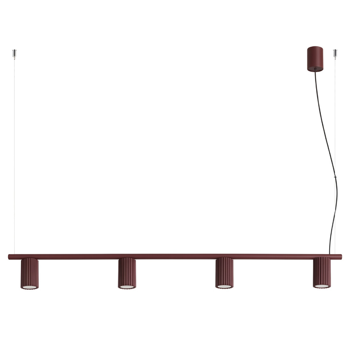 Sollux SL.2719 Kronleuchter KARBON 4 burgund