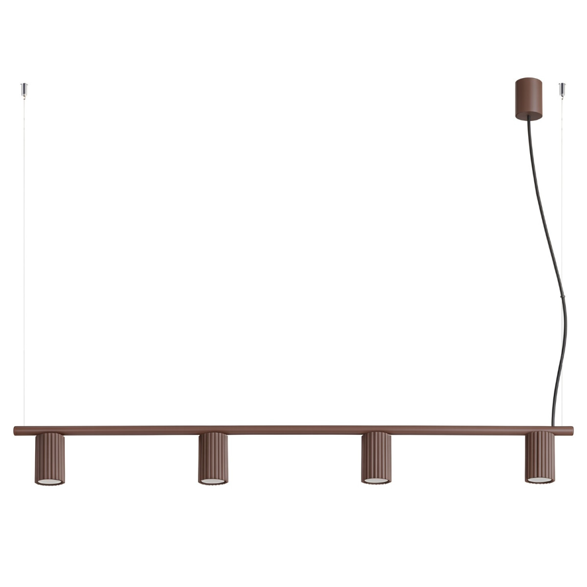 Sollux SL.2725 Kronleuchter KARBON 4 braun