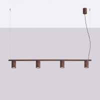 Sollux SL.2725 Kronleuchter KARBON 4 braun 3