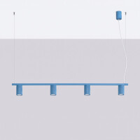 Sollux SL.2726 Kronleuchter KARBON 4 hellblau 3