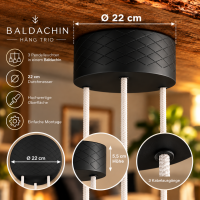 HÄNG TRIO Baldachin 22cm einzeln 2