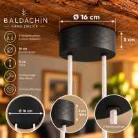 HÄNG DUO Baldachin 16cm einzeln 2