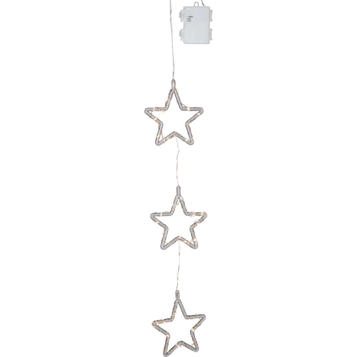 Lichterkette Set 3er Stern indoor/outdoor