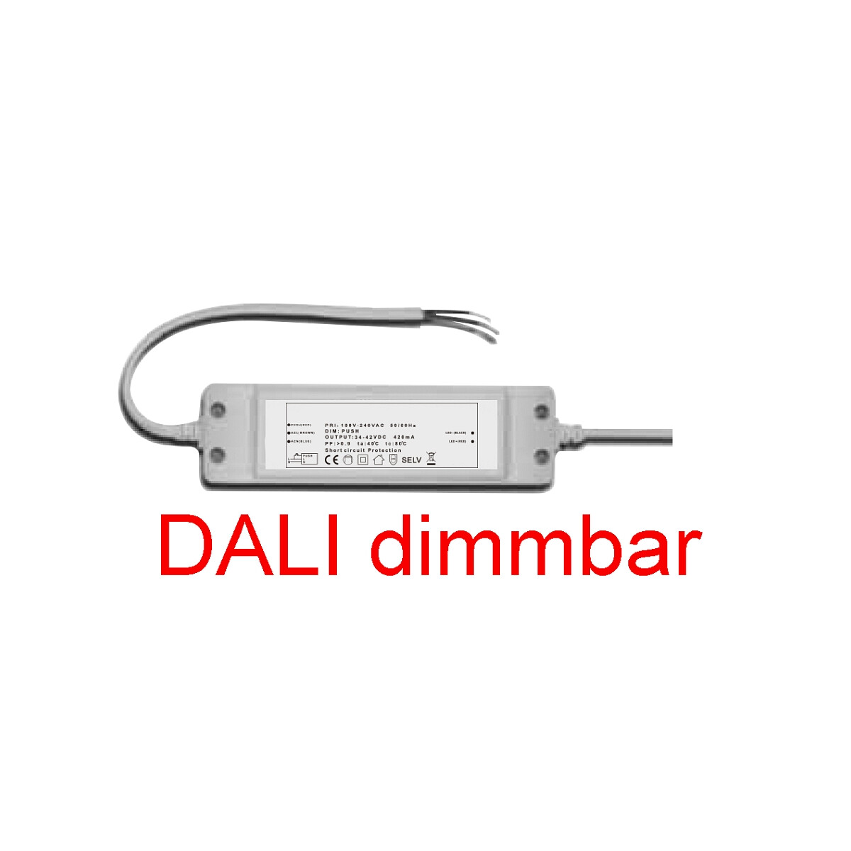 LED Netzteil DALI dimmbar, für LED Panel 18 Watt