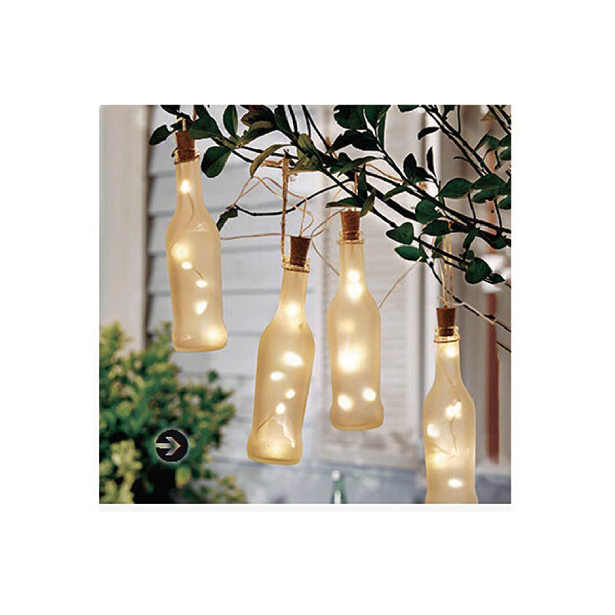 LED Flaschen Lichterkette Solar