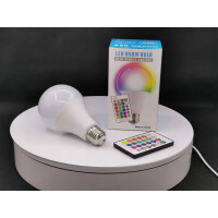 LED Sauna RGB 800lm Leuchtmittel E27 10W mit Fernbedienung 3