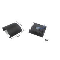 Wandleuchte Löhne up/down 2w warmweiss IP65 2