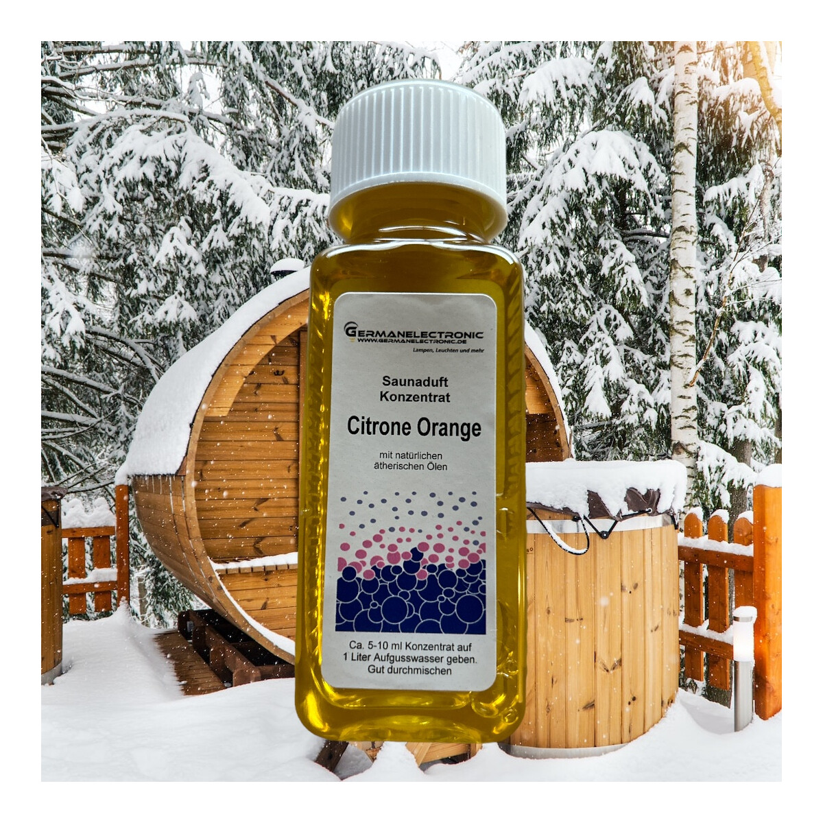 Saunaduft Citrone Orange mit natürlichen etherischen Ölen