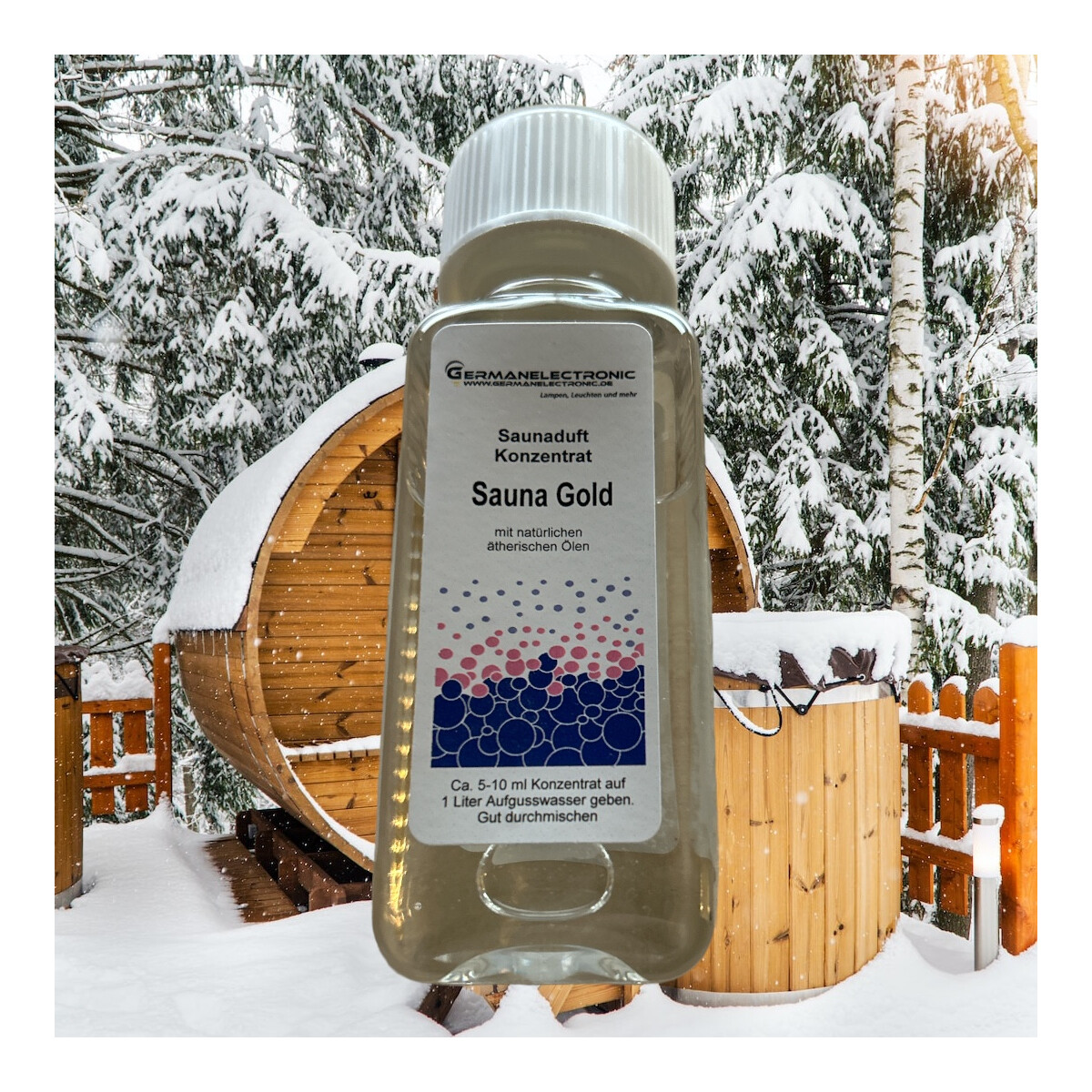 Saunaduft SAUNA GOLD mit natürlichen etherischen Ölen