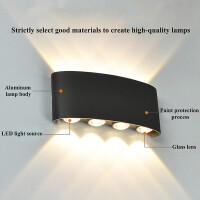Wandleuchte Löhne up/down 8w warmweiss IP65 3