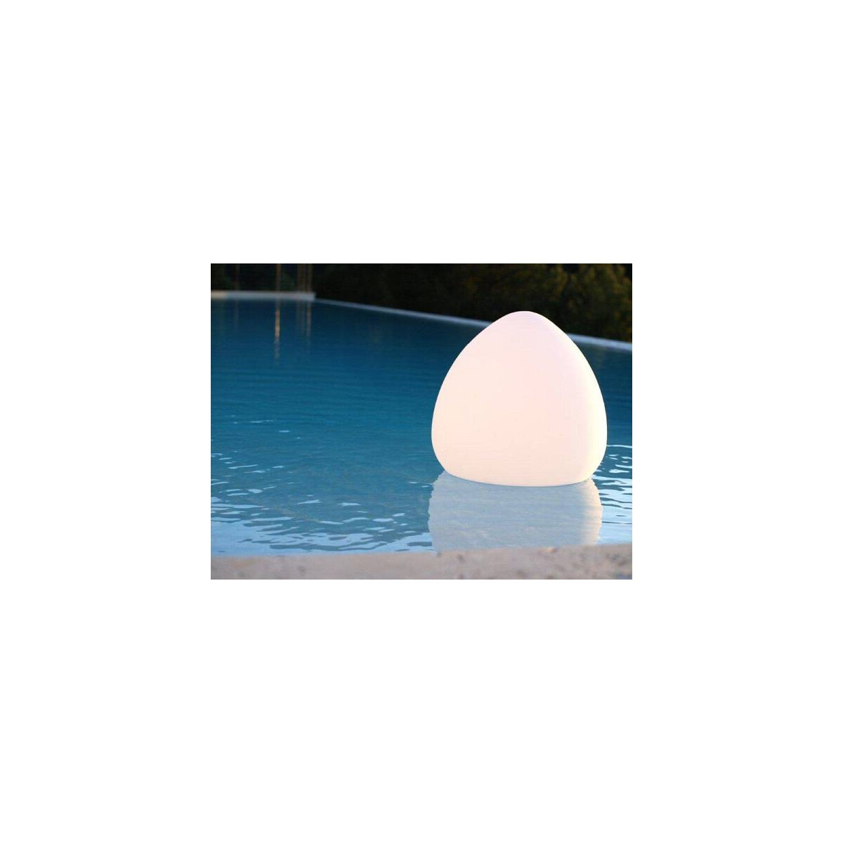 Stone XL 50x51 cm schwimmfähige Designleuchte kabellos APP-control