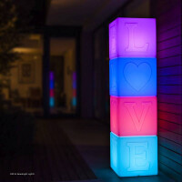 Love Lamp Lichtwürfel mit Farbwechsel 43x43 cm 6