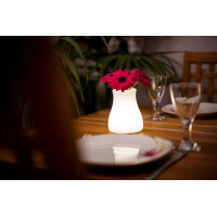 OLIO kabellose LED-Tischvase 11x13cm "App-control"