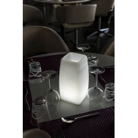 STELE kabellose Tischleuchte 13x23cm BULBLITE "App-cont