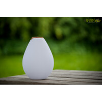 Designleuchte VESSEL 2 S mit Holzgriff 21x27cm "App-con