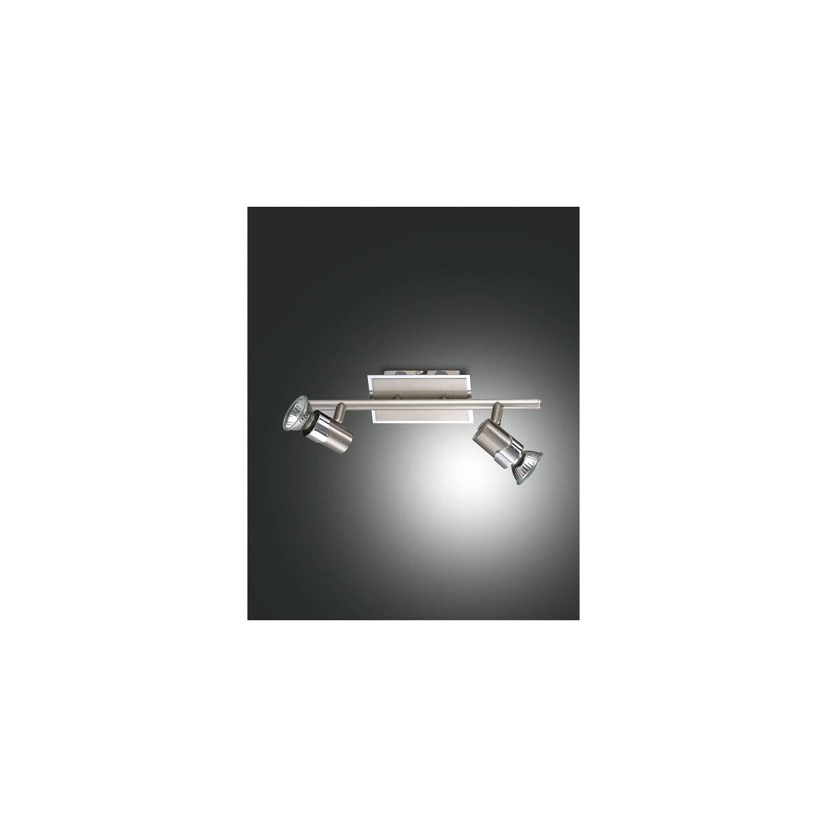 Fabas Luce Alice Spot GU10 2X50W Metall Nickel satiniert