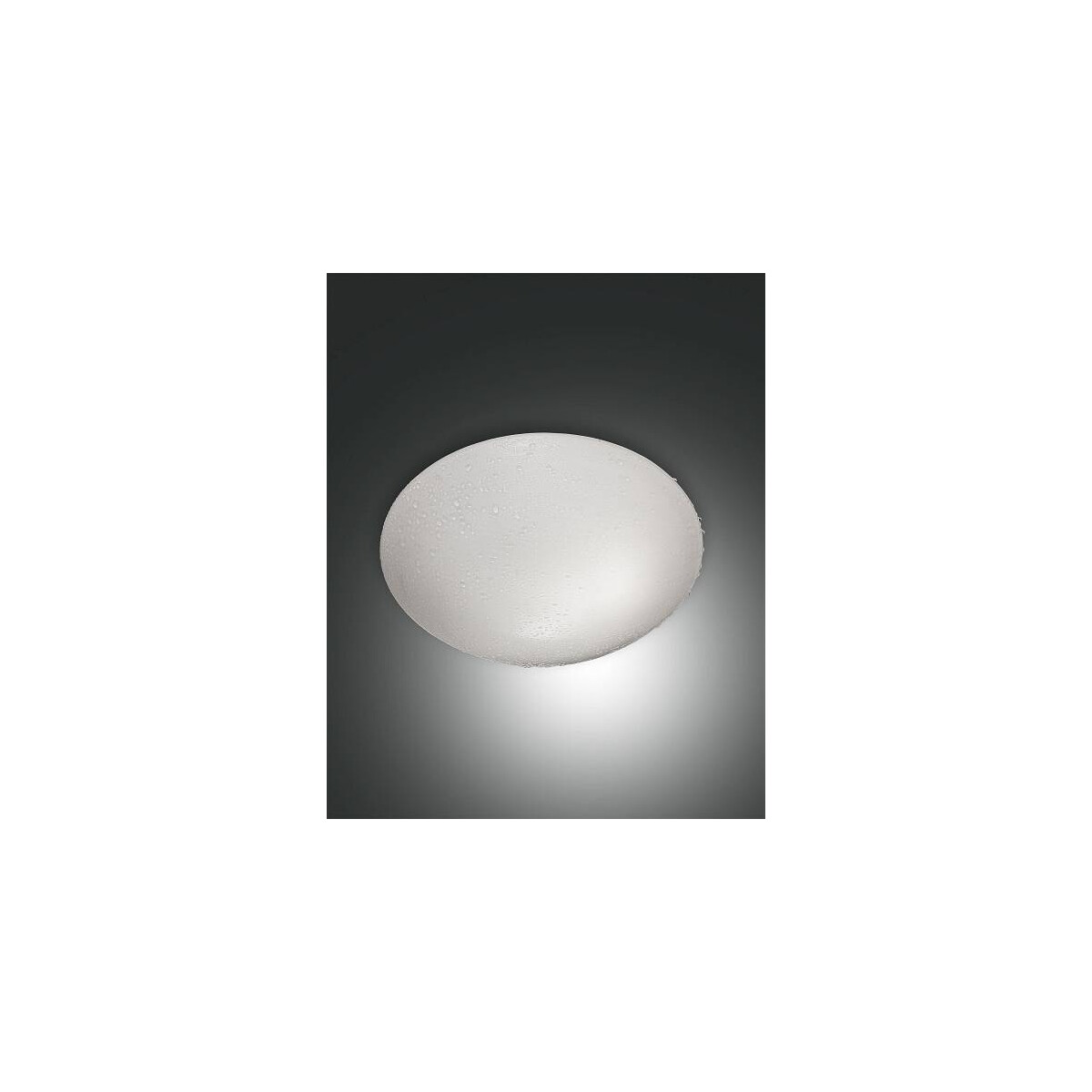 Fabas Luce Pandora IP44 Deckenleuchte E27 1X60W Metall und geblasenes Glas Weiss