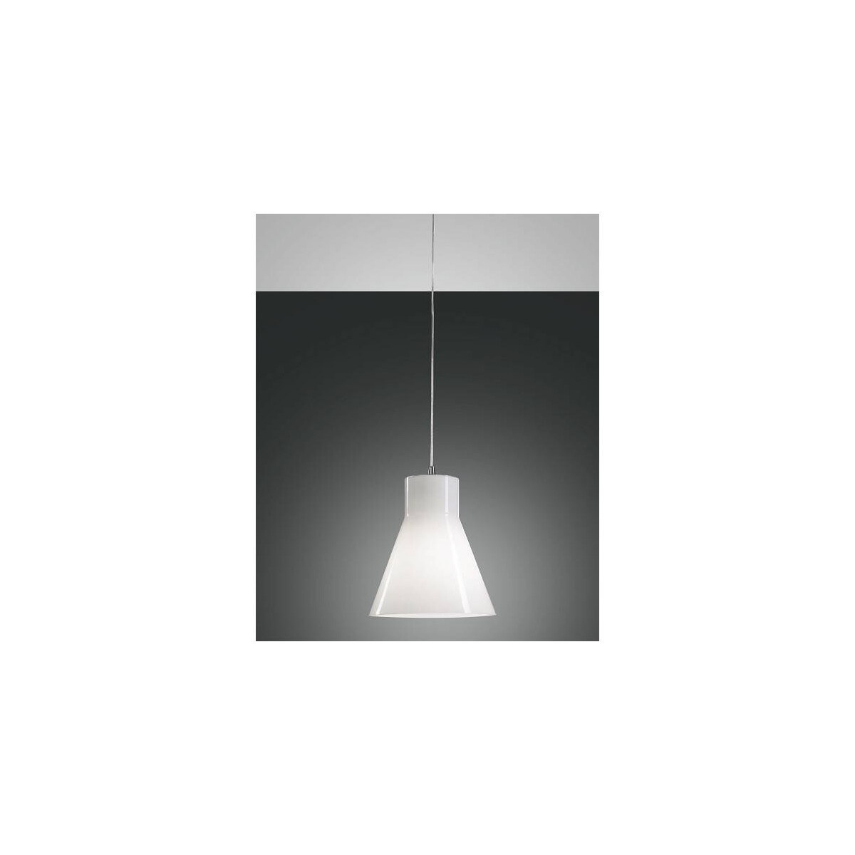 Fabas Luce Diana Pendelleuchte E27 1X60W Metall und geblasenes Glas Verchromt