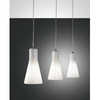 Fabas Luce Diana Pendelleuchte E27 3X60W Metall und...