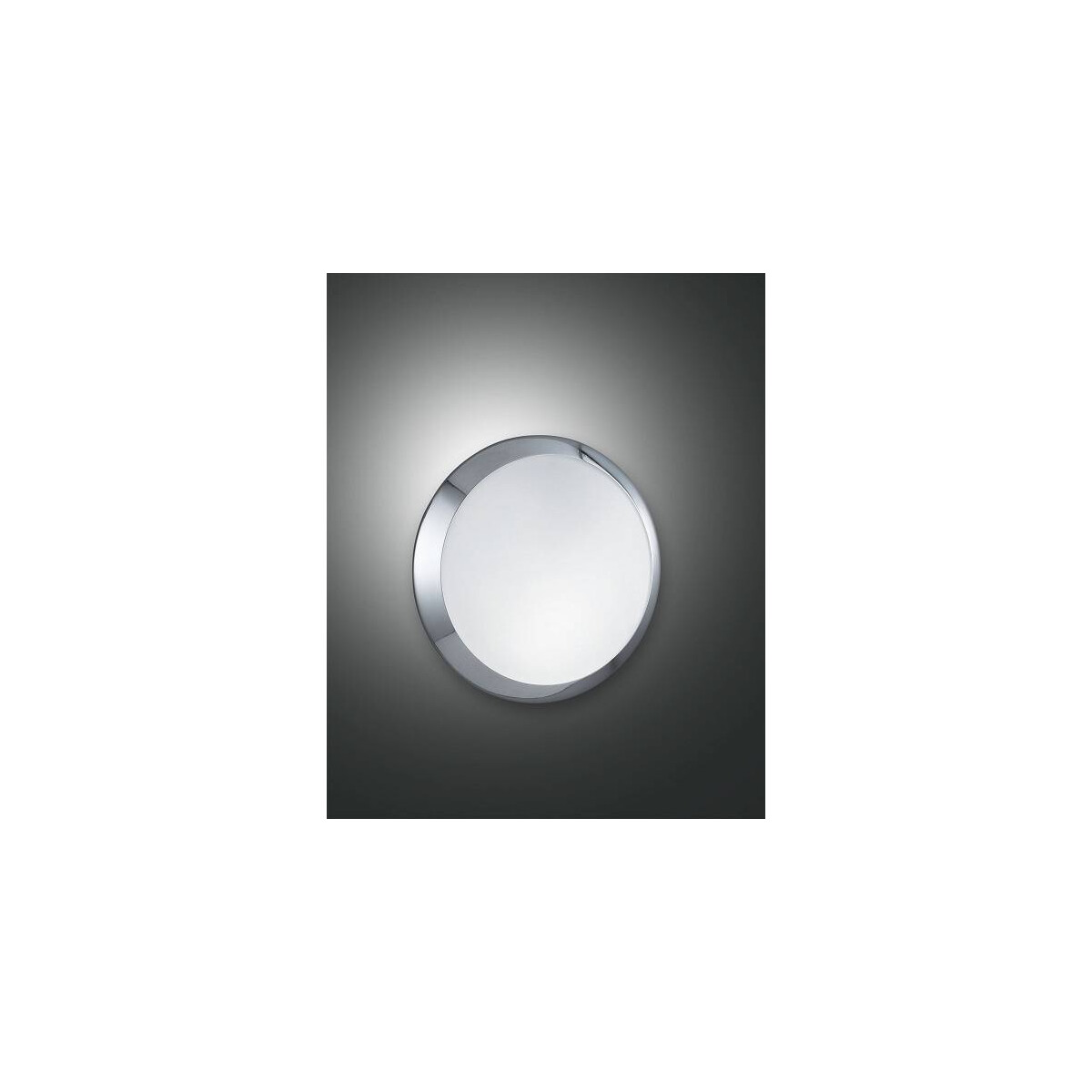 Fabas Luce Borea Deckenleuchte E27 1X60W Metall und geblasenes Glas Verchromt