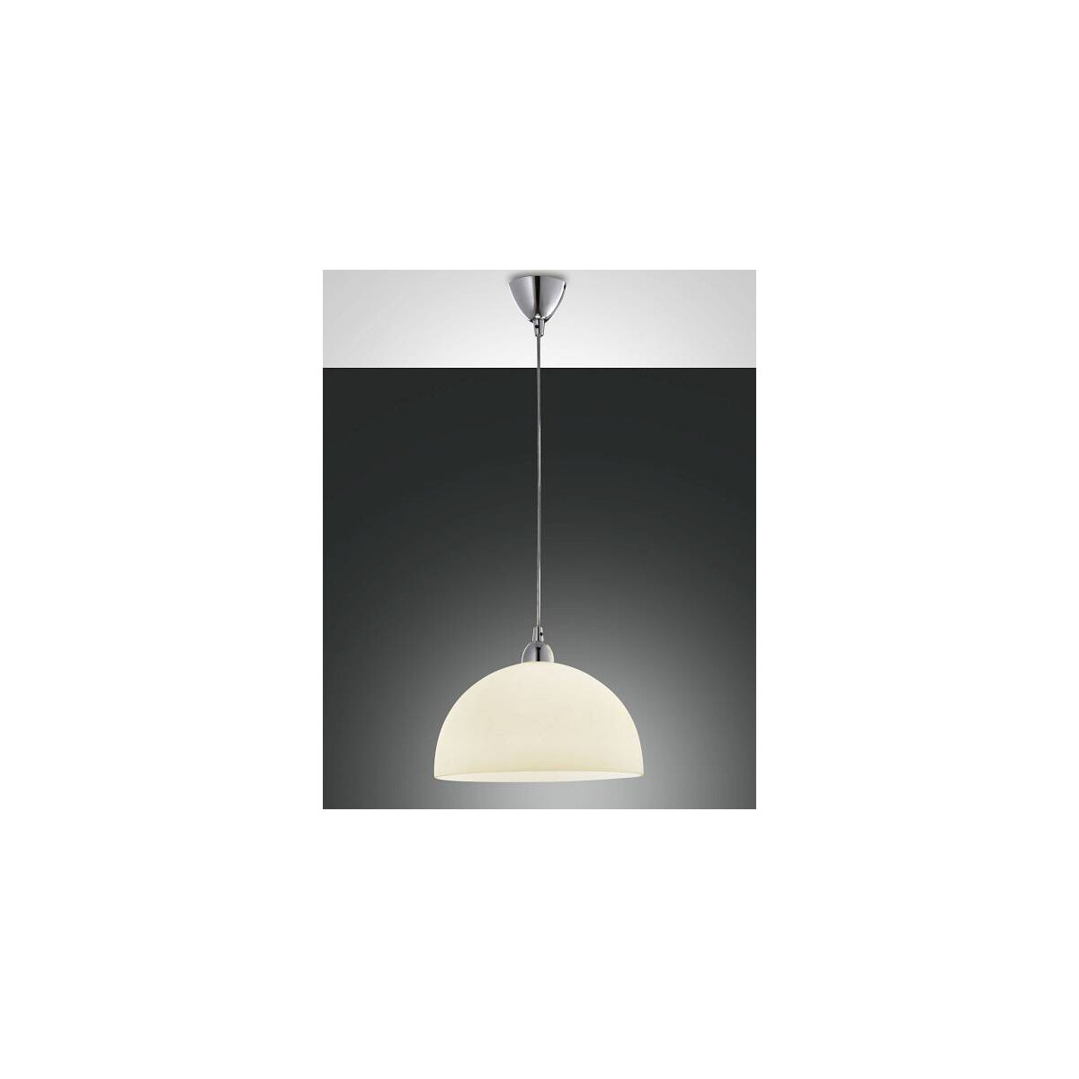 Fabas Luce Nice Pendelleuchte E27 1X60W Metall und zentrifugiertes Glas Amber