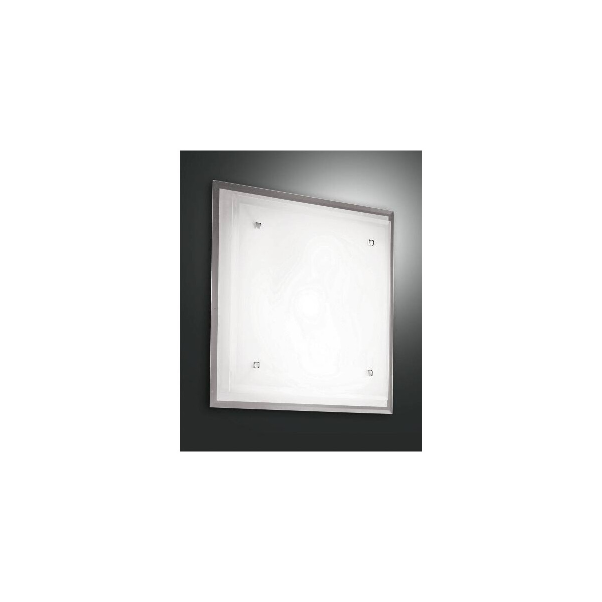 Fabas Luce Maggie Deckenleuchte E27 3X40W Metall und Glas Weiss