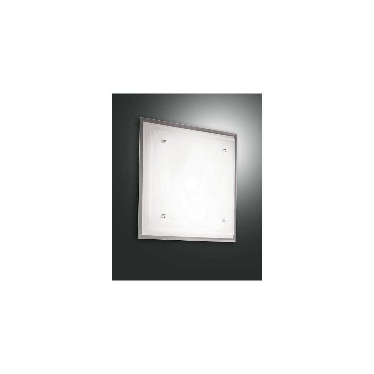 Fabas Luce Maggie Deckenleuchte E27 2X60W Metall und Glas Weiss