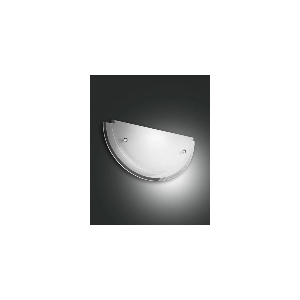 Fabas Luce Hill Wandleuchte E27 1X60W Metall und Glas Weiss