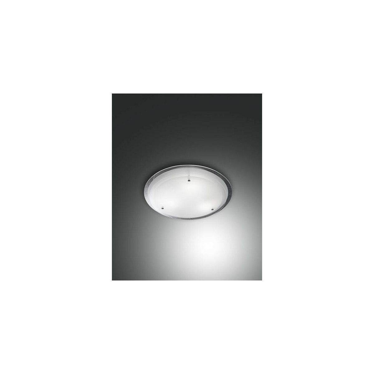 Fabas Luce Hill Deckenleuchte E27 1X60W Metall und Glas Weiss