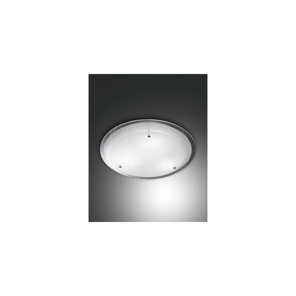 Fabas Luce Hill Deckenleuchte E27 3X40W Metall und Glas Weiss