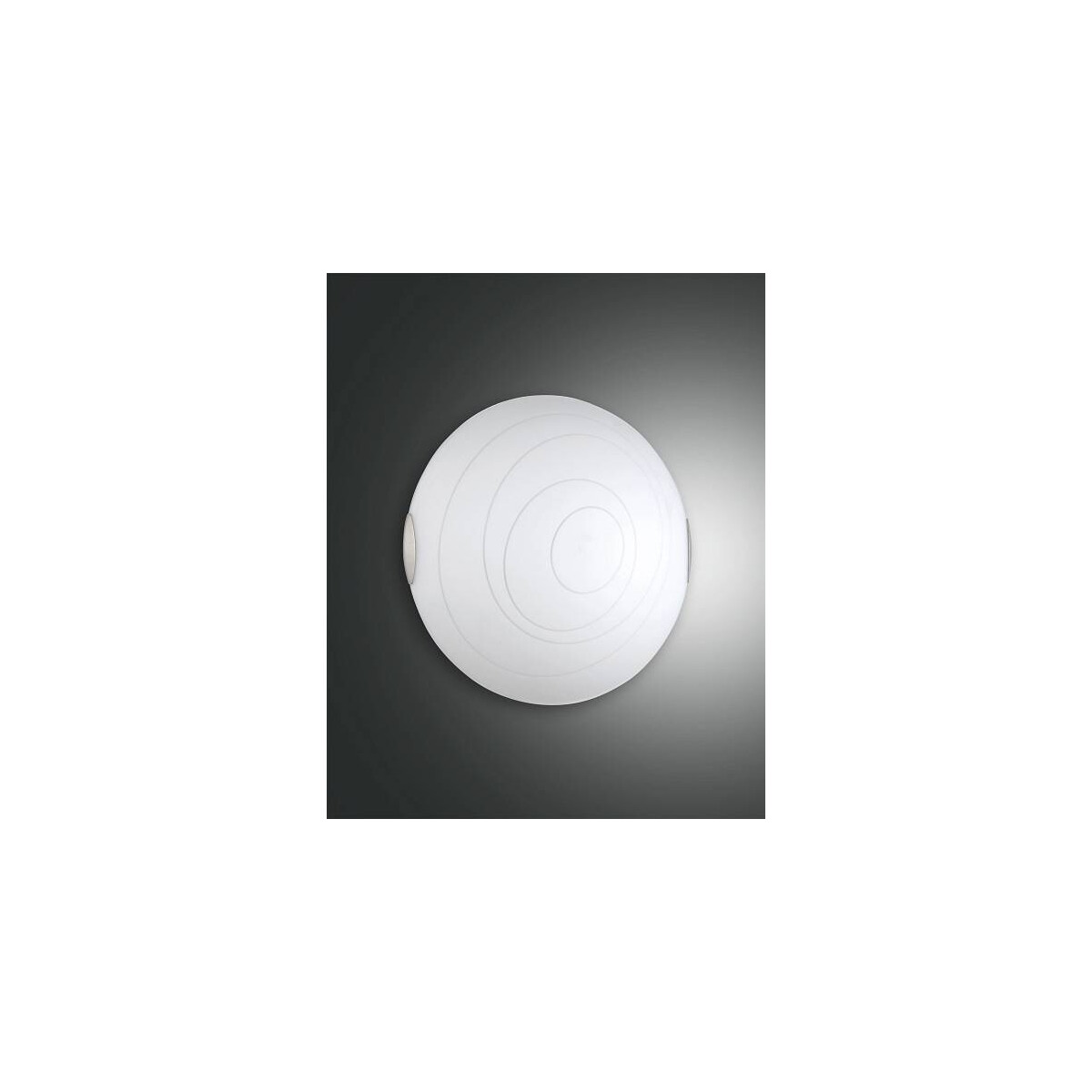 Fabas Luce Kent Deckenleuchte E27 1X60W Metall und Glas Weiss
