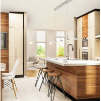 Fabas Luce Dunk Pendelleuchte LED 4x8W Metall- und Methacryl