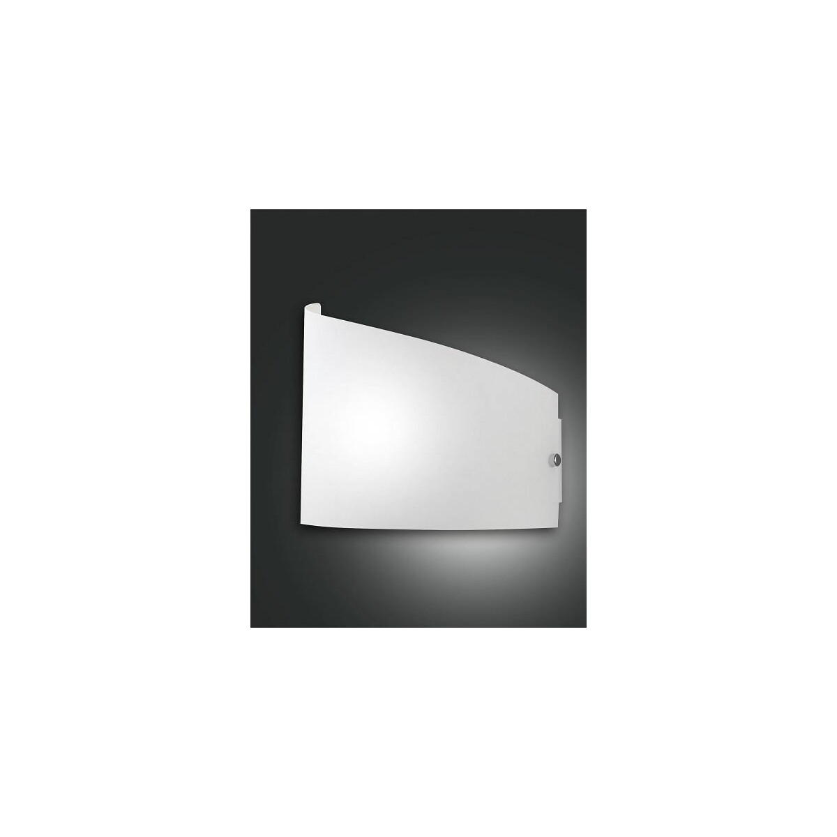 Fabas Luce Moa Wandleuchte E27 1X75W Metall und Glas Weiss