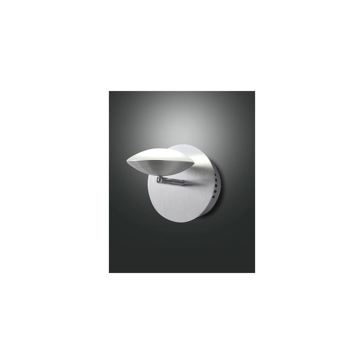 Fabas Luce Hale Wandleuchte LED 1x8W Metall- und Methacrylat Aluminium gebuerstet