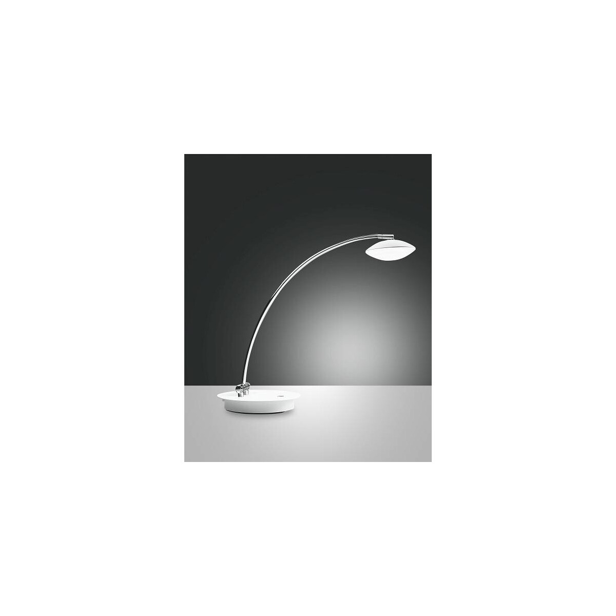 Fabas Luce Hale Tischleuchte LED 2x8W Metall- und Methacrylat Weiss