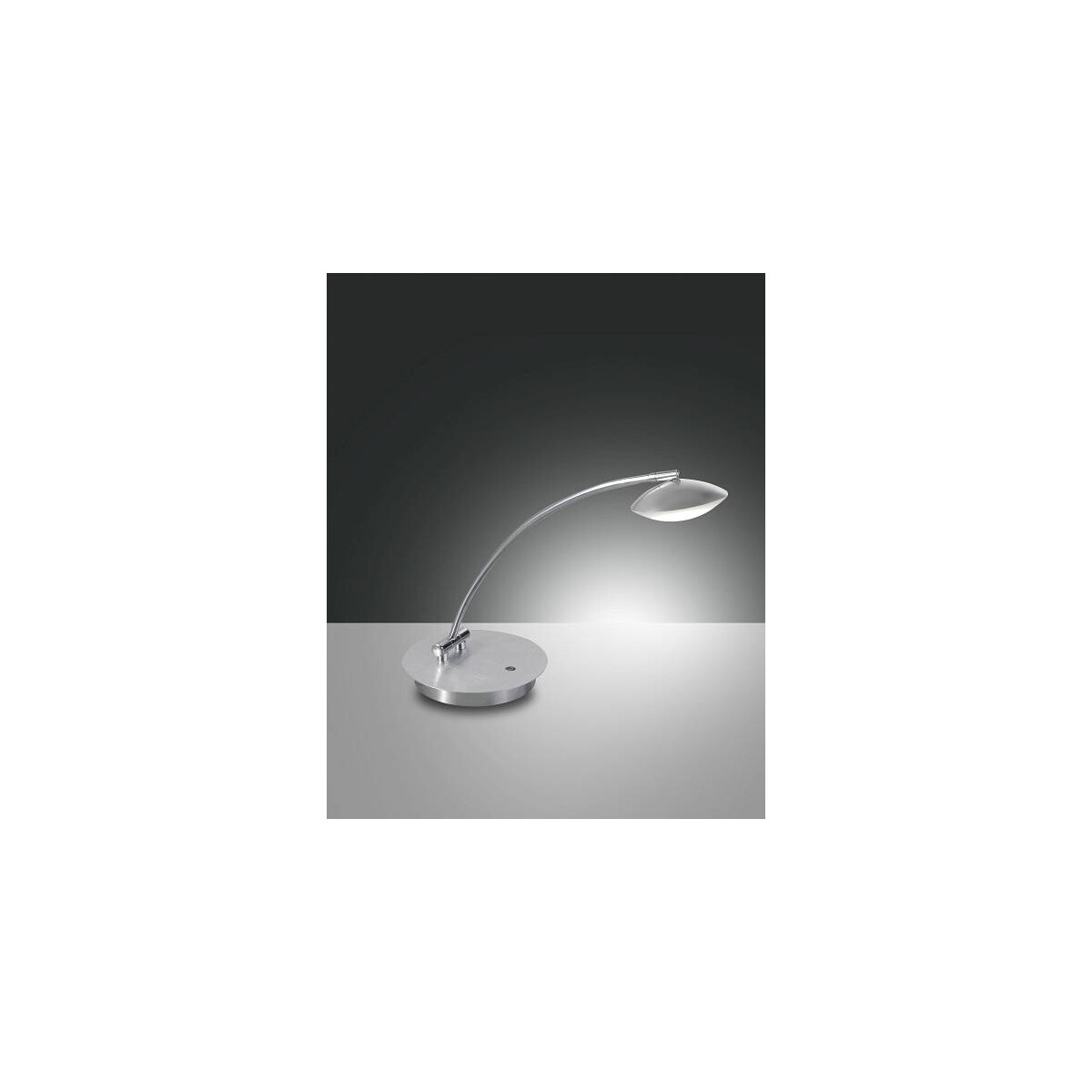 Fabas Luce Hale Tischleuchte LED 2x8W Metall- und Methacrylat Aluminium gebuerstet